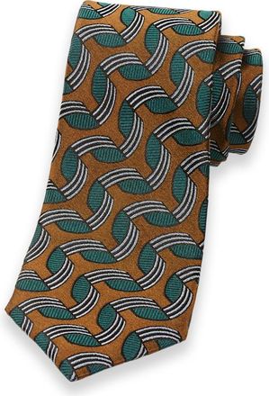 Paul Fredrick Abstract Woven Silk Tie