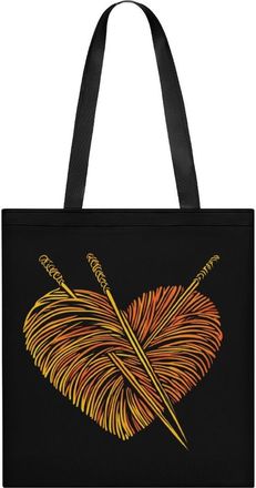 Generic Yarn Knitting Crocheting Womens Tote Casual Shopping Bag Lightweight Shoulder Bags Hobos Handbag for Work Travel Daily 35x40cm