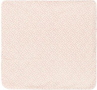 Fragile Crinkle Flower Print Knit Blanket in Cream/red at Nordstrom