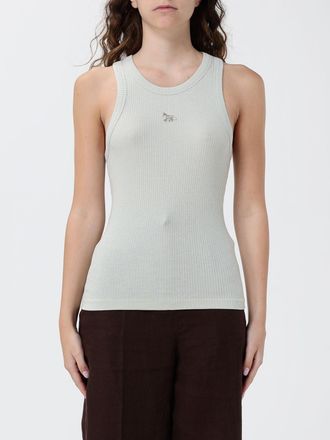 Maison Kitsun&eacute; Top in misto cotone con logo
