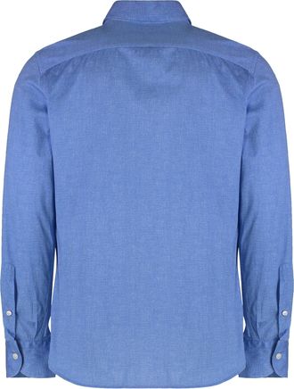 Sonrisa Mens Blue Cotton Shirt
