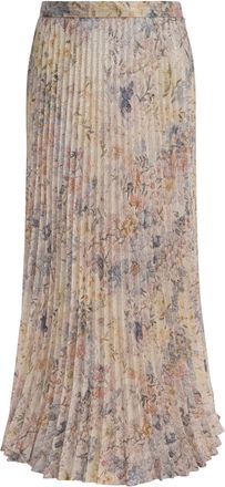 Golden Goose Womens Printed Long Skirt - Ivory viscose - Size EU 38 (Womens)