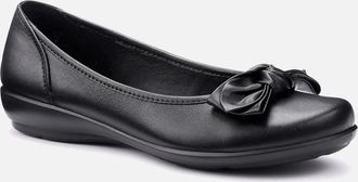 Hotter Womens Jewel Extra Wide Ballet Pumps - Black - Size: 7.5