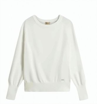 Woolrich Cotton Blend Ribbed Crew Neck Sweater