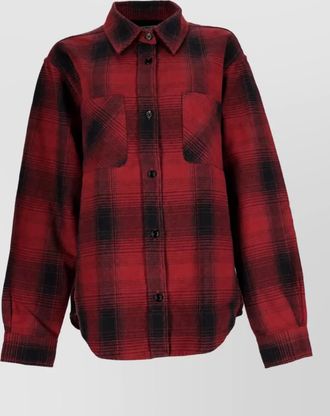 Our Legacy checked cotton fitted jacket
