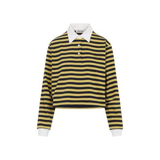 Miu Miu Yellow Long Sleeve Polo