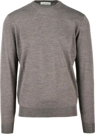 FILIPPO DE LAURENTIIS Truien & Vesten, Heren, Bruin, 3Xl, Wol, Pullover met ronde hals