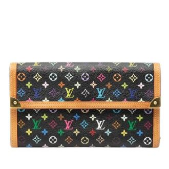 Louis Vuitton Pre-owned Wallets, female, Multicolor, Size: ONE SIZE Pre-owned Long Wallet