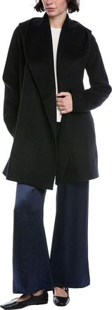 Vince Wool-Blend Hooded Coat