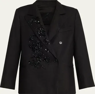 Libertine - Libertine Antibes Night Embellished Double-Breasted Jacket