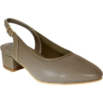 David Tate Silvana Slingback Pump in Taupe Micro at Nordstrom, Size 10.5