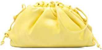 Bottega Veneta Pre-owned Mini Pouch - Dames - Vintage Schoudertas - Geel - ONE Size - Leer - Vintage