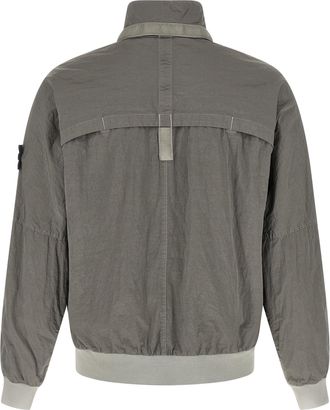 Stone Island Metal Nylon Bomber Jacket - Grey