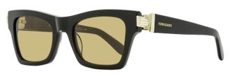 Ferragamo Ferragamo Womens Gancini Evolution Sunglasses SF2013S 011 Black 52mm