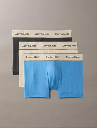 Calvin Klein Mens Heritage Cotton Stretch 3-Pack Trunk - Multi - XL