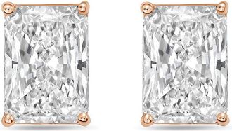 Diana M. Jewels 14Kt Rose Gold 6.00 cts Lab Grown Radiant Cut Diamond Studs