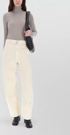 Christophe Lemaire cotton high-rise wide-leg trousers
