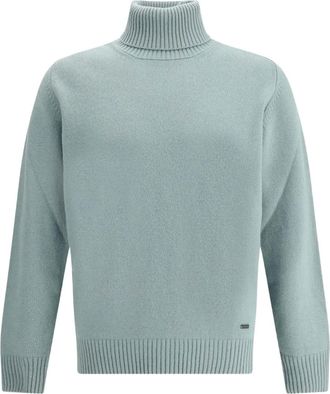 Brooksfield Maglione a collo alto con orlo a coste - Blu