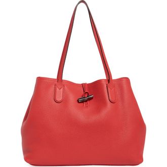 Longchamp Large Essential Tote Bag in Red at Nordstrom Rack