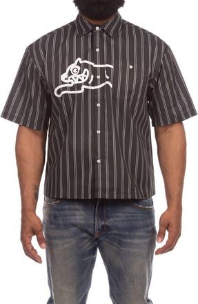 Icecream Boost Short Sleeve Button-Up Shirt in Black at Nordstrom, Size Xx-Large
