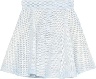 Gemy Maalouf mesh-textured flared skirt - Blue