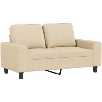 vidaXL Sof&aacute; De 2 Plazas De Tela Color Crema 120 Cm Vidaxl