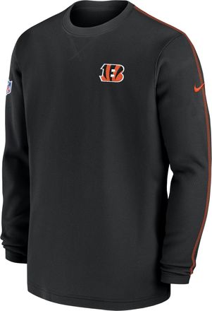 Nike Cincinnati Bengals Sideline Coach Mens Nike Mens NFL Long-Sleeve Top in Black | 02FA51K9A-UQ6