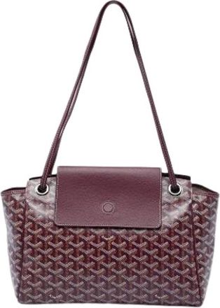 Goyard Pre-owned Rouette Souple Shoulder Bag - Dames - Vintage Schoudertas - Rood - ONE Size - Vintage