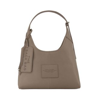 Marc Jacobs The Belted Sack Schoudertas - Dames - Schoudertassen - Beige - ONE Size - Leer - Tassen