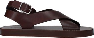 Loro Piana Sumie Damess Sandalen bruin/chocoladeleer