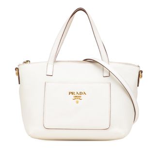 Prada Leer Handtas met Handvat