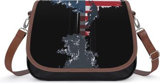 Generic USA Lineman Crossbody Bags for Women Shoulder Messenger Bag Purse Handbags