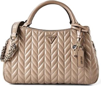 Guess Cheryl Triple Compartment Satchel - Dames - Handtassen - Beige - ONE Size - Tassen