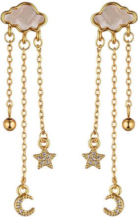 Eyecandy LA Eye Candy La Cz Cloudy Charmed Earrings