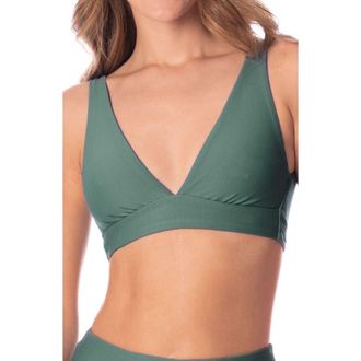 Maaji Eucalyptus Green Allure Multifit Reversible Bikini Top at Nordstrom Rack, Size X-Small