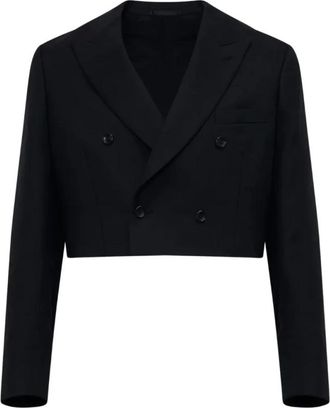 Comme Des Gar&ccedil;ons Blazer Cruzado con Abertura - Jackets - Mujer - Negro - M