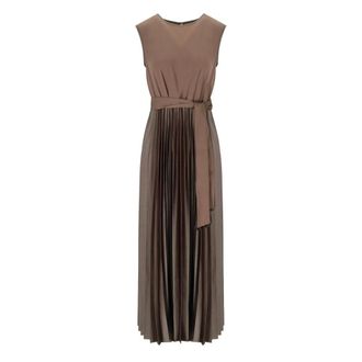 Max Mara Kleedjes, Dames, Bruin, M, Polyester, Samuele Dress