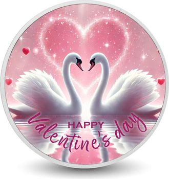 OEM Moneda De Color De 1 Oz Con Corazones Entrelazados Y Elegantes