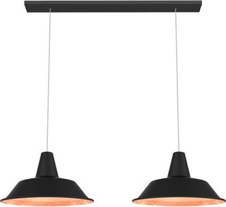 Lumicom Duna L&aacute;mpara De Techo Lineal Negro Hoja