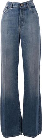 Dondup Amber Wijde Jeans - Dames - Loose Fit Jeans - Blauw - W31 - Denim - Jeans