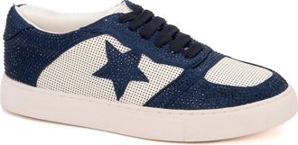 Corkys Footwear Womens Legendary Crystal Star Sneakers In Navy