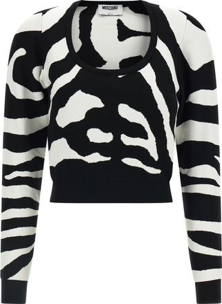 Moschino Black Viscose Womens Cardigan