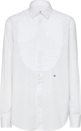 Dsquared2 Formal Tuxedo Shirt - Dames - Overhemden - Wit - M - Katoen - Overhemden