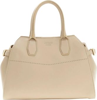 Guess Yulia Small Satchel - Dames - Handtassen - Beige - ONE Size - Tassen