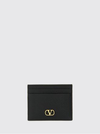 Valentino Garavani Portacarte di credito VLogo Signature Valentino Garavani in pelle a grana