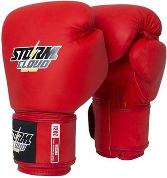 OEM Guantes De Muay Thai Stormcloud Blizzard Classic Rojos De 12 Oz
