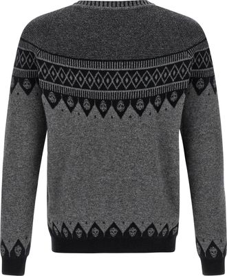 Alexander McQueen Mens Gray Wool Cardigan Clothing