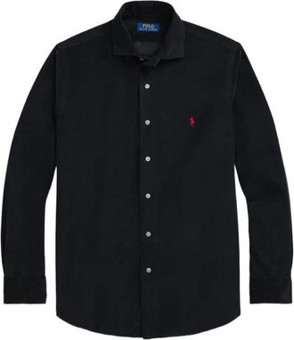 Polo Ralph Lauren Custom Fit Corduroy Shirt - Heren - Casual Overhemden - Zwart - M - Katoen - Overhemden