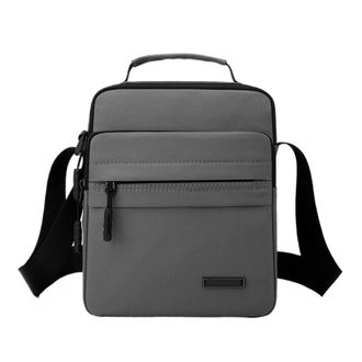 Generic Compatible For Mens Simple Commuting Shoulder Bag(White)