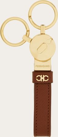Ferragamo Men Gancini key holder Brown